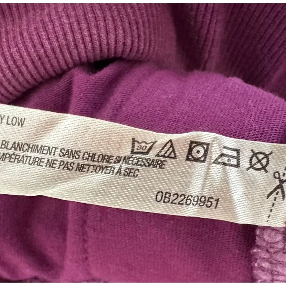 Free People Movement Final Cut Sweatpants‎ Purple lounge baggy beach sz M - Picture 7 of 8